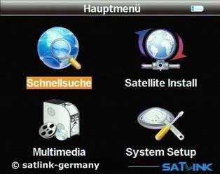 Schnellsuche / Quick Search Satellite Install / Satellitenliste 