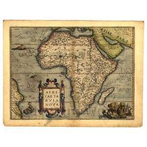 Doll House Old Map Of Africa From The Late 1500s  
