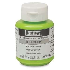  Liquitex Soft Body Artist Acrylics   Vivid Lime Green, 2 