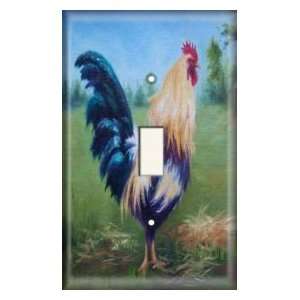  Single Switch Plate   Rooster Painting: Home Improvement
