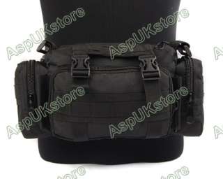 600D Molle Tactical Utility Waist Hand Bag Pouch  BK AG  