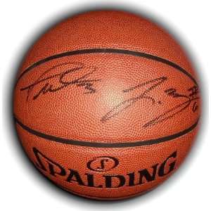  Autographed Lebron James Ball   Dwyane Wade 