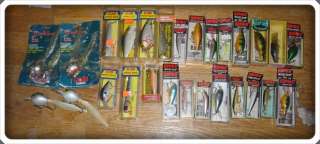   Lot RAPALA and STORM Over 25 Lures Fat+Shad Raps,Wiggle Wart  