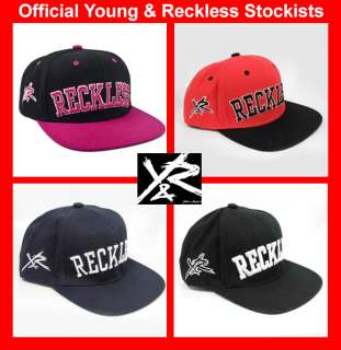 Young & Reckless Block Retro SnapBack Baseball Cap Hat Snap Back 
