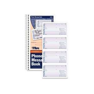  Forms Products   Phone Call Book, 11x5 1/2, 400 Sets, WE/CY Paper 