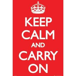    Keep Calm   And Carry On Poster   35.7x23.8 inches