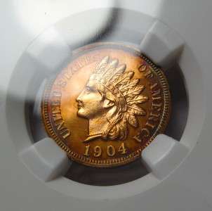 1904 Indian Head Cent NGC Proof Red Color *Mirror Fields*  