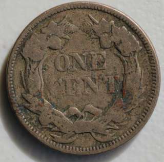 1857 Flying Eagle Copper Cent FE Graded Good One Cent US Type Coin 