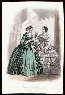 1860s original journal des demoiselles fashion engraving paris 