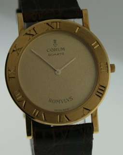 NEW Corum Romulus 18k Yellow Gold Watch. Stock # 870.