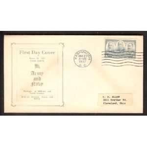  Scott #793 Army and Navy (unlisted) First Day Cover; Army 