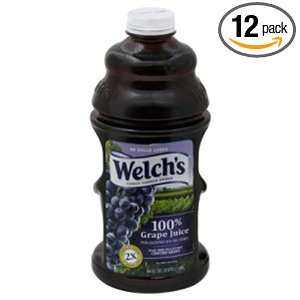Welchs Grape Juice, 24 Ounce Glass Bottle (Pack of 12):  