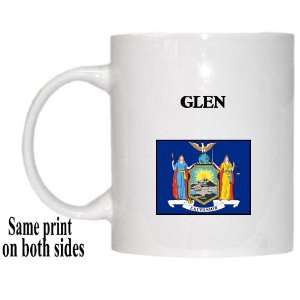  US State Flag   GLEN, New York (NY) Mug 