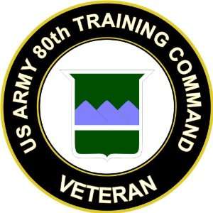  US Army Veteran 80th Training Command Sticker Decal 3.8 