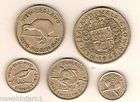 NEW ZEALAND COINS FOR 1948 , THREEPENCE TO HALF CROWN