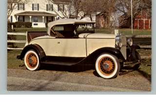 1931 Chevrolet Roadster Car Postcard  