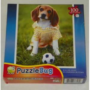  SOCCER MATE   (Puzzle Bug) 100 Piece Jigsaw Puzzle Toys & Games