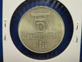 Germany 1971 D 5 Mark Coin Silver Albrecht Durer W46  