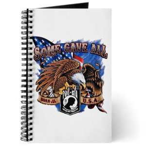 Journal (Diary) with POWMIA Some Gave All Eagle and US American Flag 