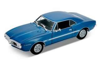 1967 Pontiac Firebird Hard Top   1:24 Scale Diecast Model   Blue 