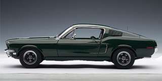1968 Ford Mustang GT Bullitt Steve McQueen Version Green 118 Scale 