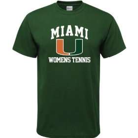   Hurricanes Forest Green Womens Tennis Arch T Shirt