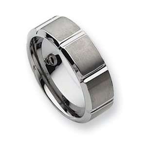 Tungsten 8mm and Polished Band TU132 12 Jewelry