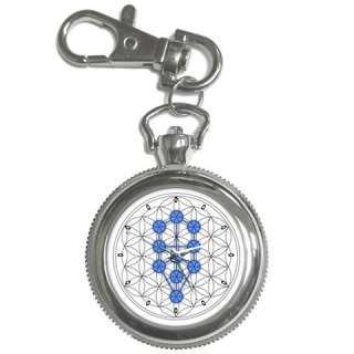TREE OF LIFE IN FLOWER OF LIFE Rare Key Chain Watch  