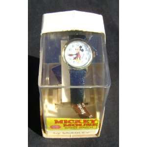 Mickey Mouse Wrist Watch by Bradley Made in Hong Kong Vintage Mint In 