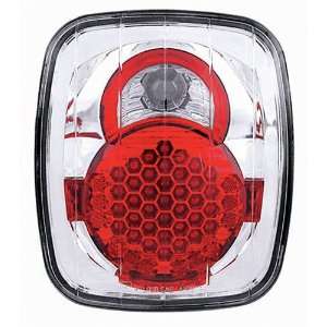  In Pro Car Wear LEDT 407C Crystal Clear L.E.D Tail Lamps 
