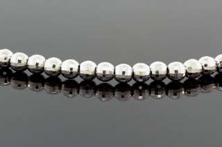 Sterling Silver Mens Ball Rosary Chain 34  