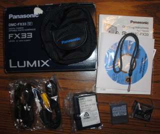 Panasonic LUMIX DMC FX33 ACCESSORIES BUNDLE PACK   NIB  