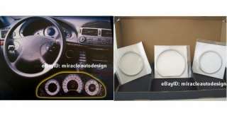 03 09 GAUGE RINGS E CLASS W211 + EMBLEM FOR MERCEDES  