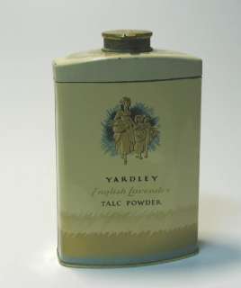 VINTAGE ENGLAND YARDLEY TALC POWDER TIN CONTAINER  