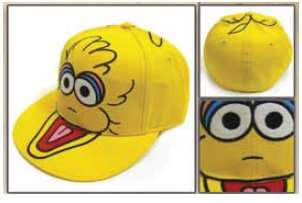    Sesame Street: Big Bird Yellow Flat Bill Flex Cap: Clothing