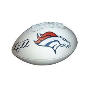  Tim Tebow Autographed Denver Broncos Logo Football   Tebow 