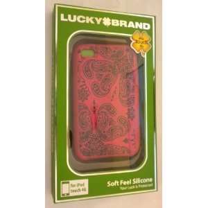  Lucky Brand Pink with Black Design Ipod Touch Case: MP3 