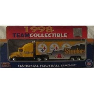 Pittsburgh Steelers NFL Diecast 1998 Matchbox Tractor Trailer Football 