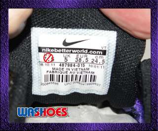 2011 Nike Wmns Air Max Excellerate Black Summit White Purple Noir US 5 