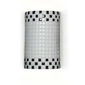 A19 M20309 Checkers One Light Wall Sconce Color: Red and Black, Bulb 