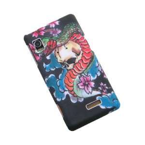  Motorola A855 Droid Graphic Case   Snake Watercolor: Cell 