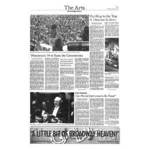 New York Times, June 14, 1994 Woodstock 94 to Span the Generations 