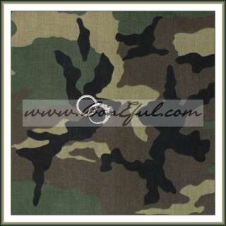 BOOAK Fabric Soldier Uniform Camo Camoflauge Military Quilt Cotton 4 