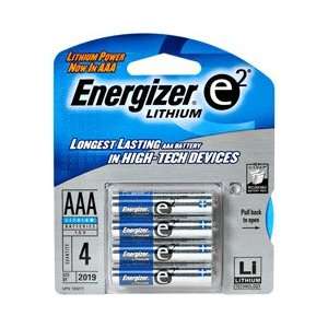  Energizer ENERGIZER LITHIUM AAA4 PACK BATTERIES 4 PACK 