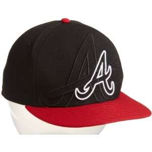  MLB Atlanta Braves Big Alt 59Fifty Cap, Black Sports 