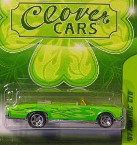 Hot Wheels 2012 Clover Cars 2/6 67 PONTIAC GTO Green St. Patricks 