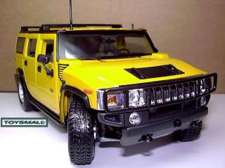 LARGE YELLOW RARE HUMMER H2 SHOWROOM 4X4 SPORT TRUCK HUMVEE DISPLAY 