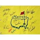 MASTERS TOURNAMENT CHAMPIONS FLAG SIGNED BY 18 FORMER WINNERS  