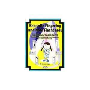  Recorder Fingering and Note Flashcards Musical 