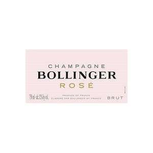  Bollinger Champagne Brut Rose 750ML: Grocery & Gourmet 